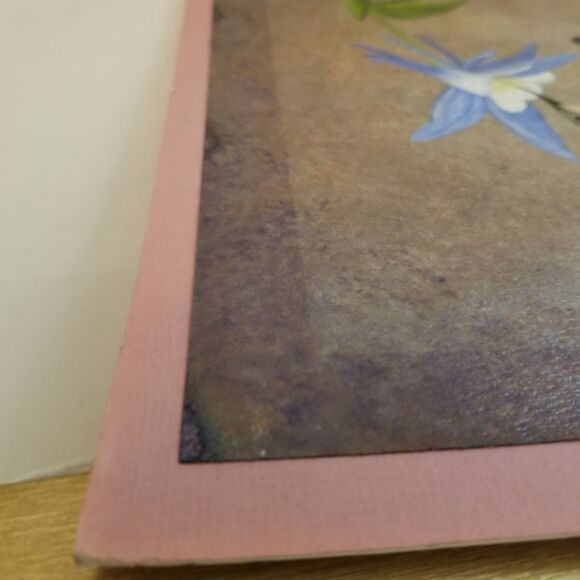 1995 signed Hummingbird painting w/matched mat - Picture 4 of 9